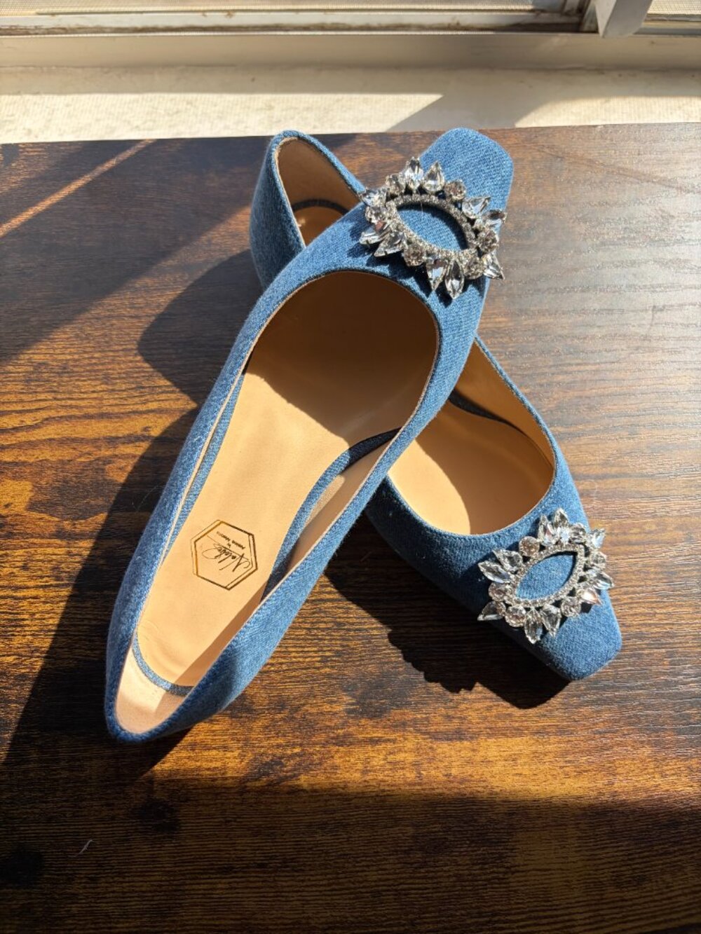 BRAND NEW Nalebe Denim Ballet Flat - Picture 2 of 6